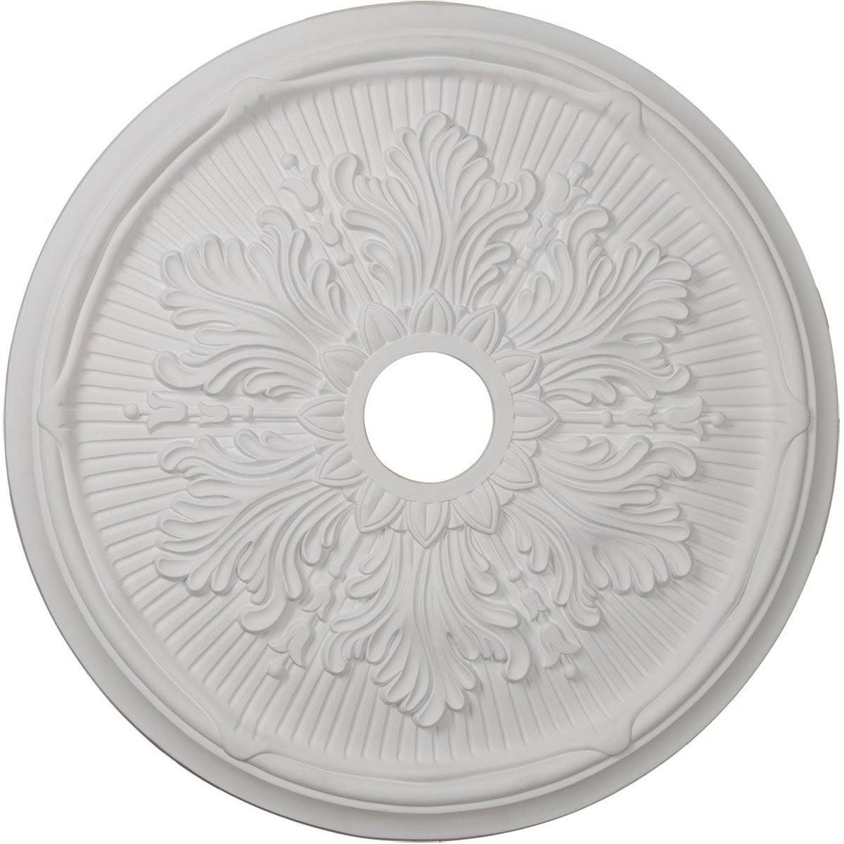 23 3/4x22OD x 3 5/8x22ID x 1 7/8x22P Hand-Painted Copper Green Patina Ceiling Medallion K4459