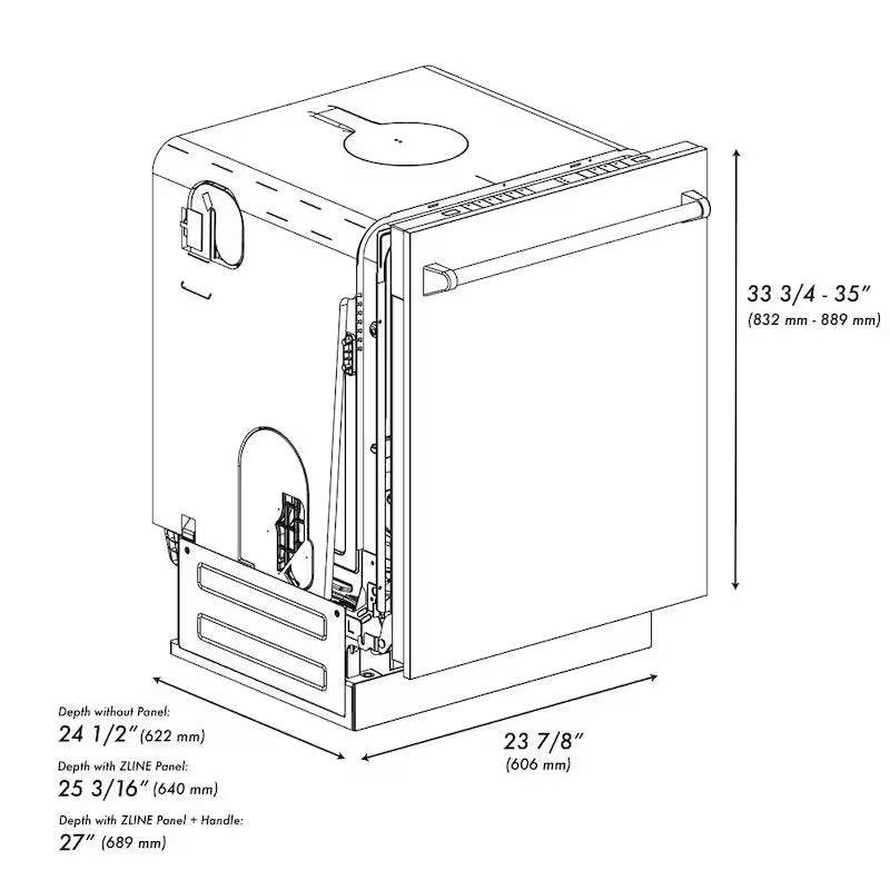 24 in. Tall Tub Dishwasher with 3rd Rack L73244