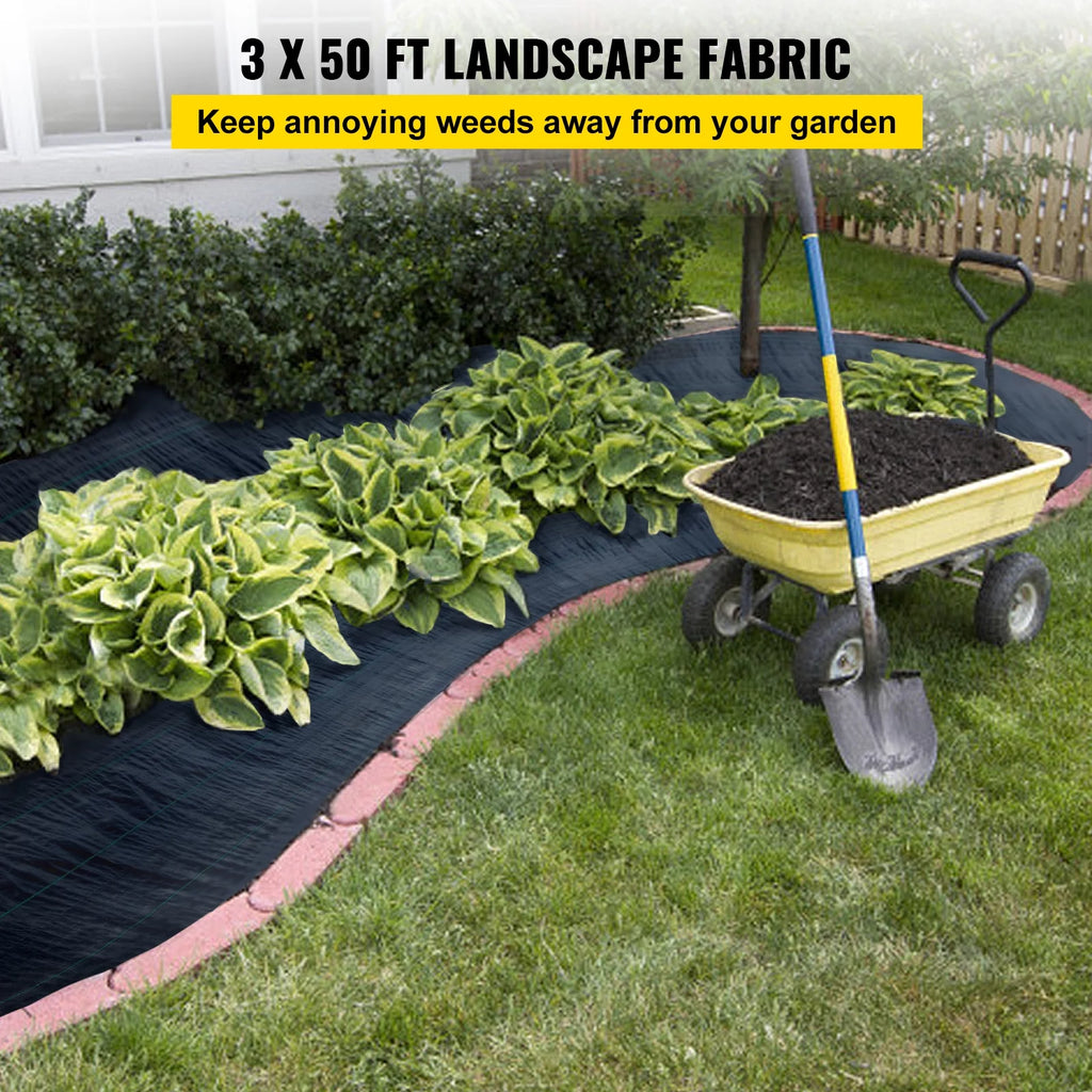3 x 50 Weed Barrier Landscape Fabric S924664