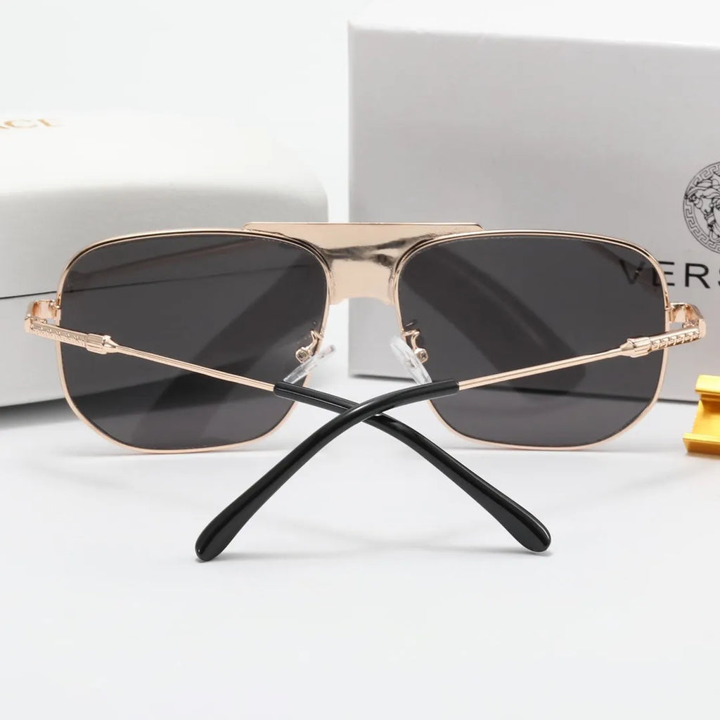 Round Stripe Printed Polarized Sunglasses Y409158