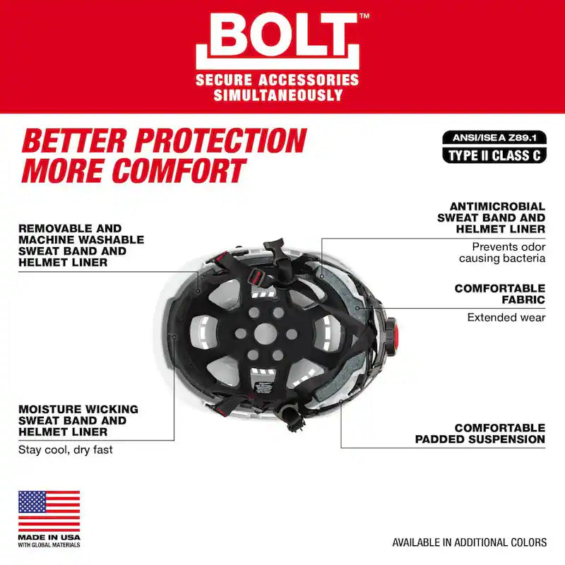 White Vented Safety Helmet I90295