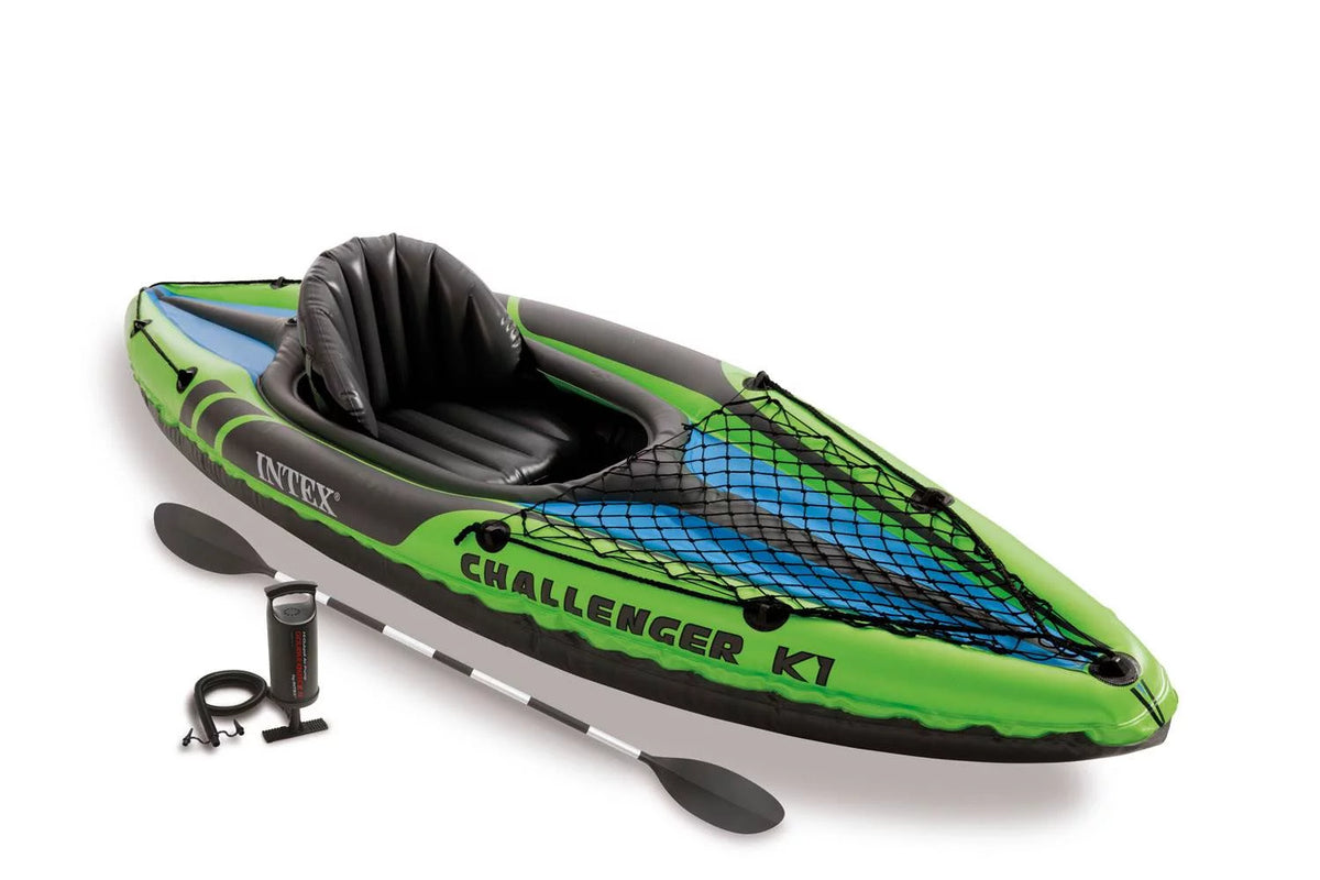 1-Person Inflatable Kayak with Oars and Pump P9987