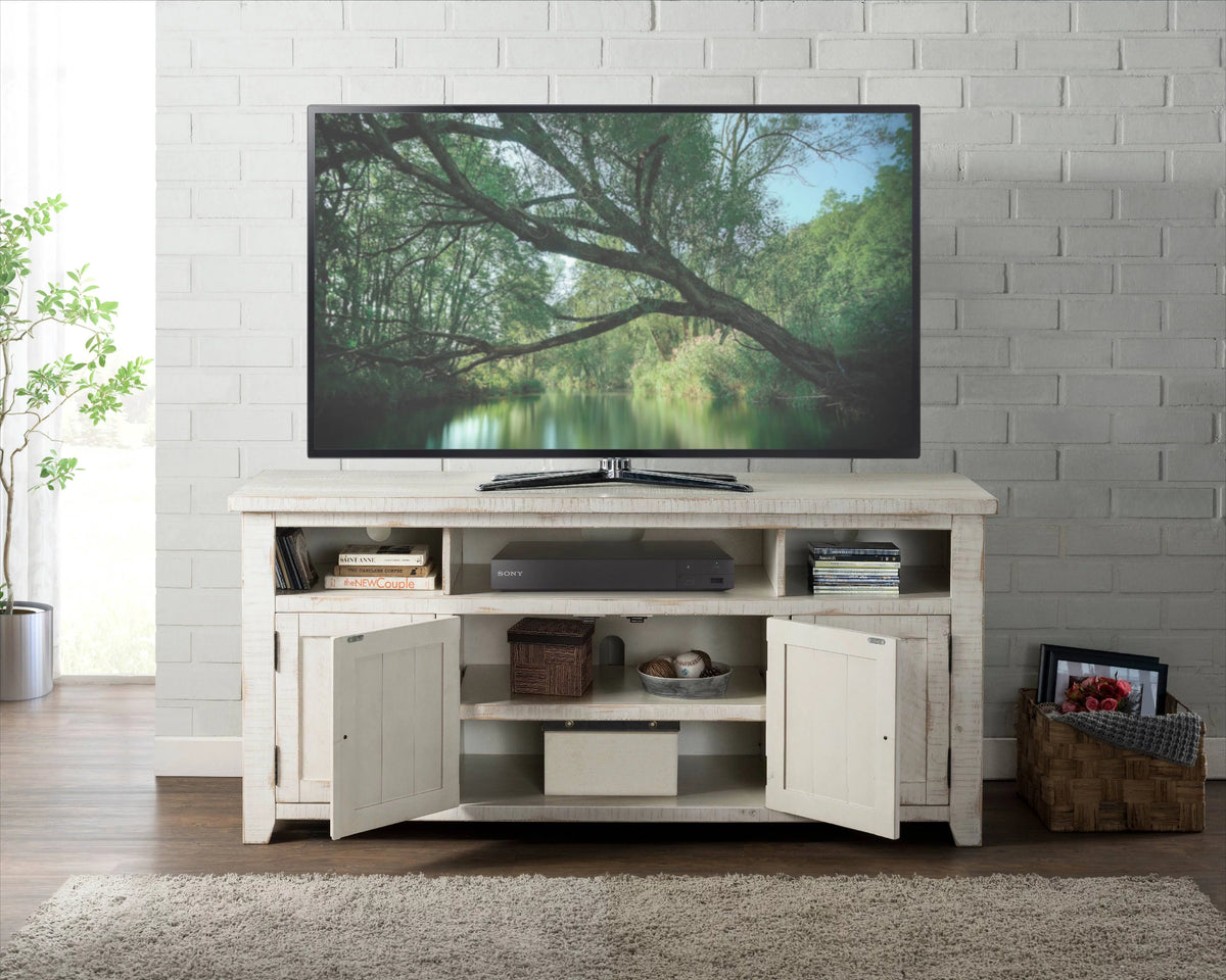 Antique White TV Stand N4255