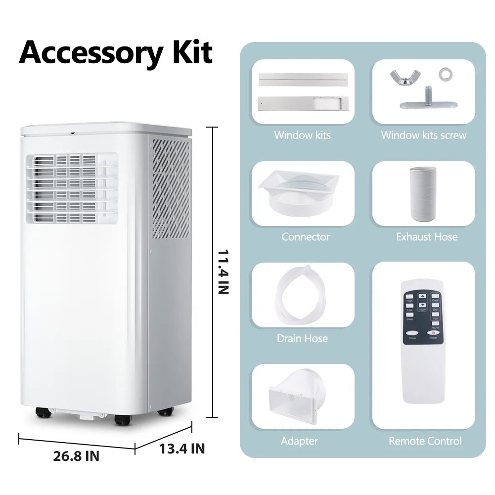 Portable Air Conditioner 6000BTU Indoor AC Unit Dehumidifier F348299