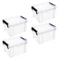 4Pcs Plastic Storage Box with Lid S4563
