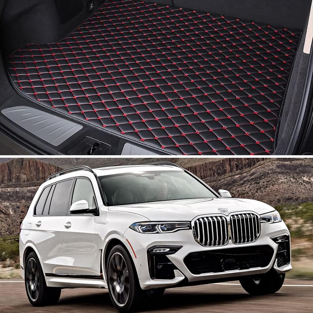 Black Car Trunk Mat Cargo Liner Pack of 2 E8448