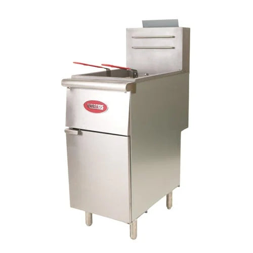 Commercial Gas Floor Fryer 40 lb. Capacity Natural Gas N594
