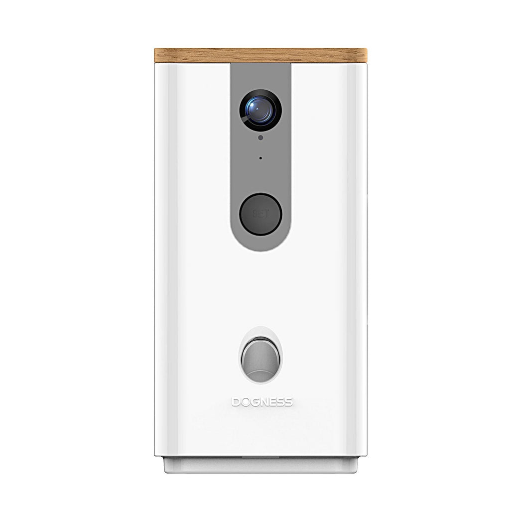 White Pet Treat Dispenser with Camera G86409
