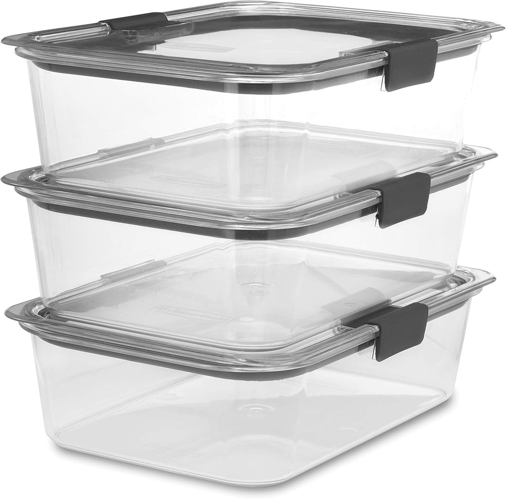 3 Pack Clear 9.6 Cup Food Storage Container B57849