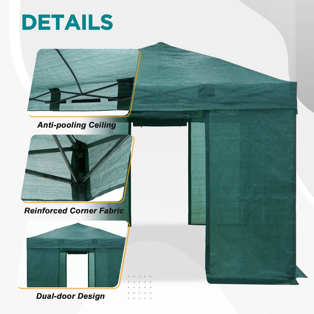 10x10 Pop-up Greenhouse with Mesh Cover X4441