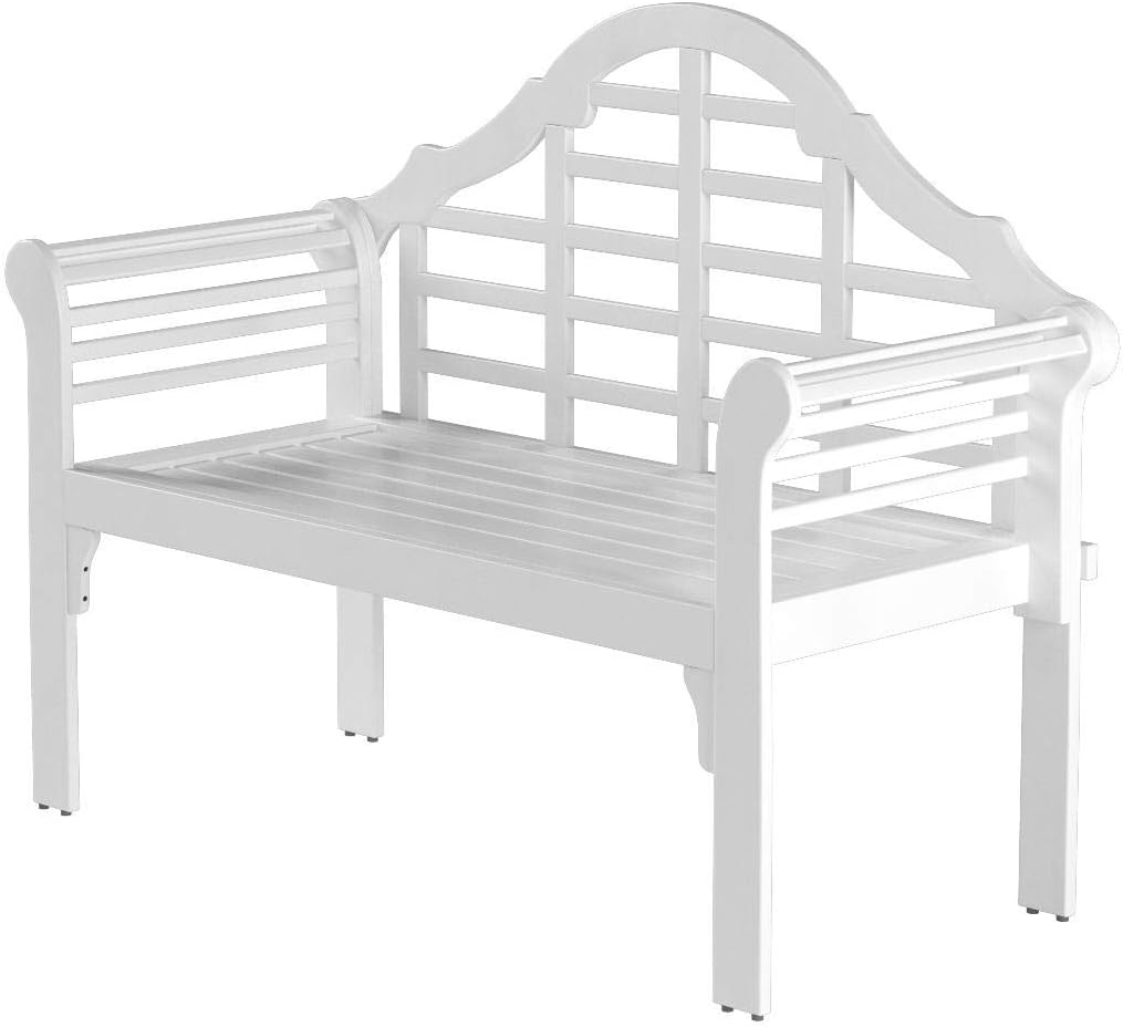 Black Eucalyptus Wood Garden Bench N48495