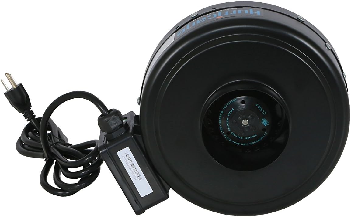 Black 4-Inch 171 CFM Inline Centrifugal Fan T842944