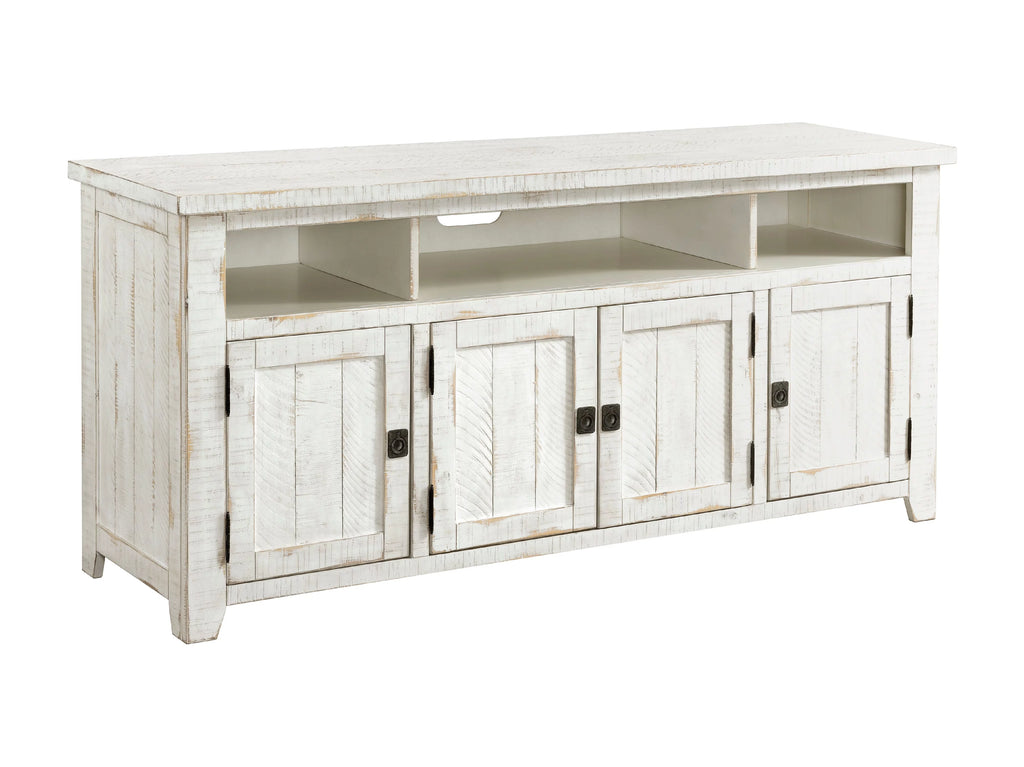 Antique White TV Stand N4255