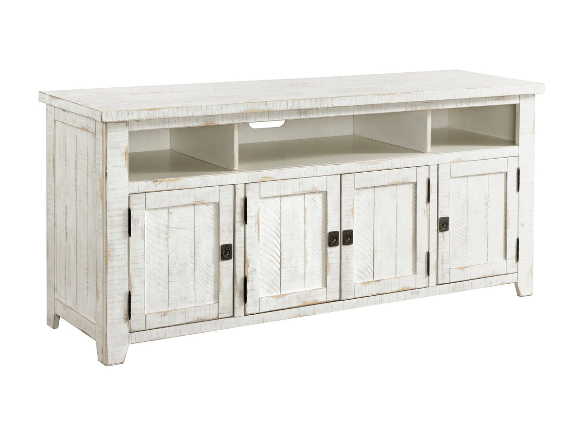 Antique White TV Stand N4255