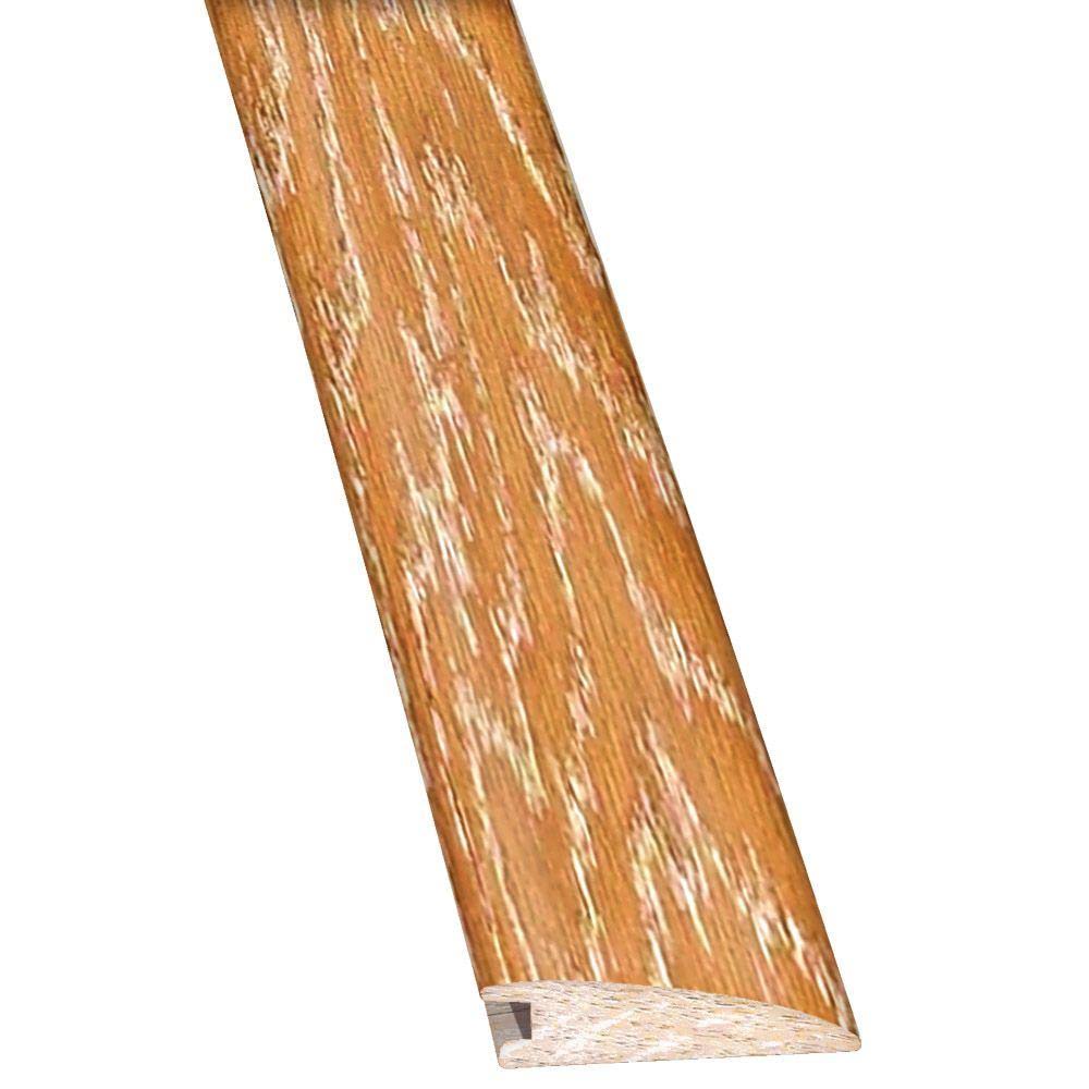 Brushed Oak Hardwood Flush Mount Reducer Molding Z2592