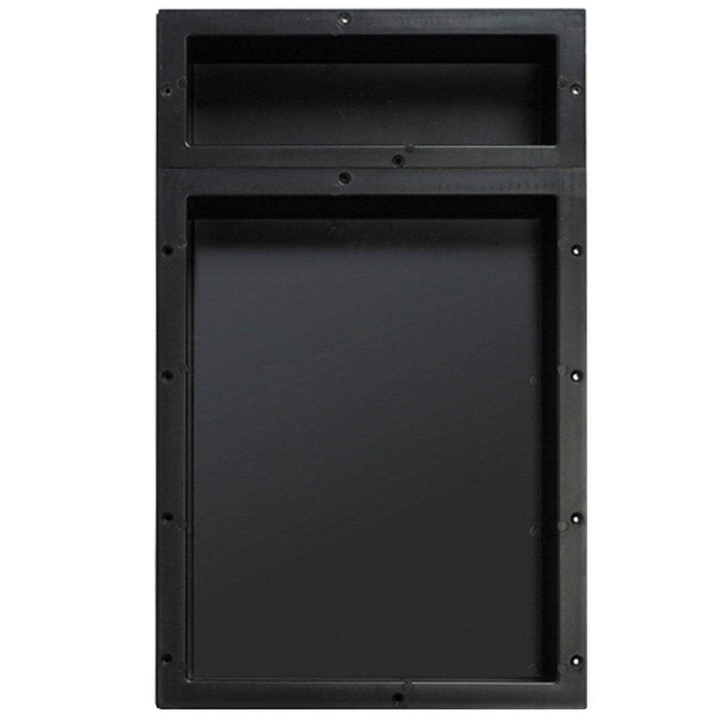 Black Double Recessed Shelf W5660