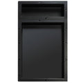 Black Double Recessed Shelf W5660
