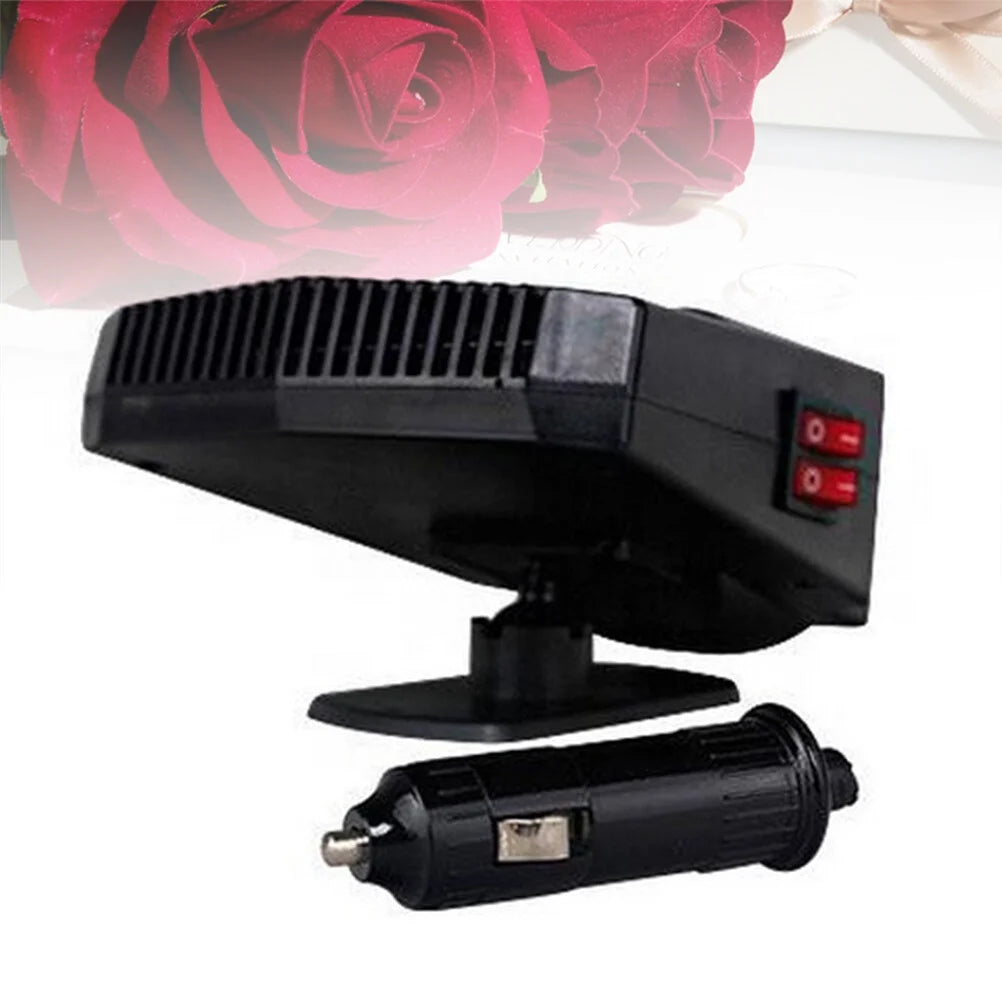 12V 200W Demister Defrosting Electric Heater Fan (Black) C14741
