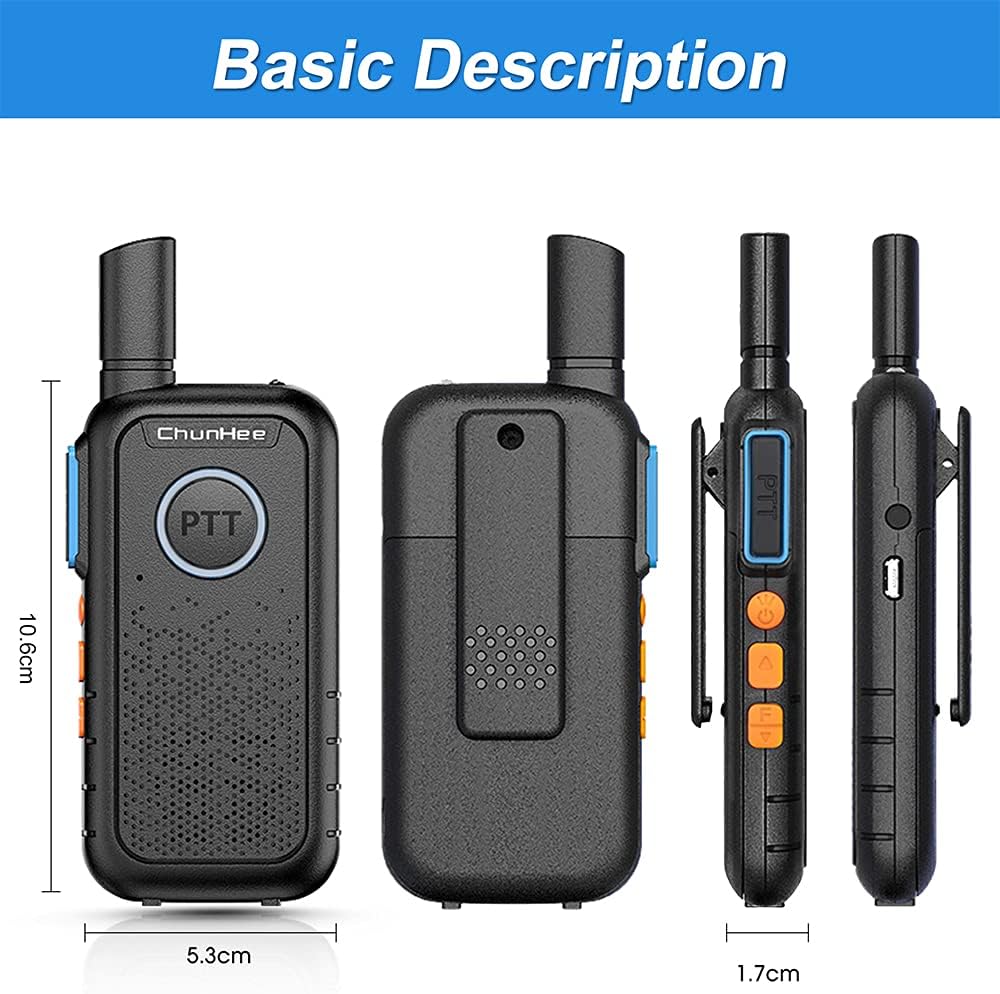 Wireless Intercom System 1.5 Miles 16 Channel 2 Pack W758