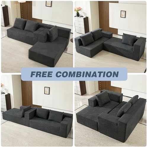 60" Memory Foam Fold Sofa Bed with 2 Pillows Dark Gray Z117600