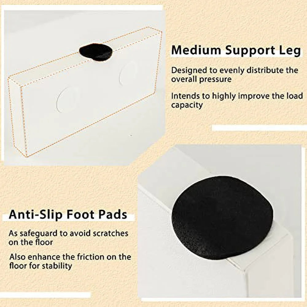 White Coffee Table with Storage P2874