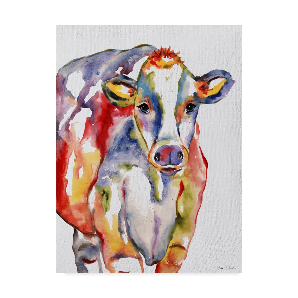 Colorful Cow Canvas Art E2781