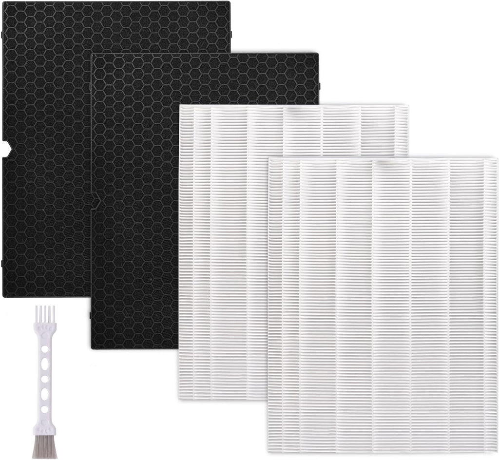 2 Pack True HEPA Filters + 2 Pack Activated Carbon Pre-Filters I513