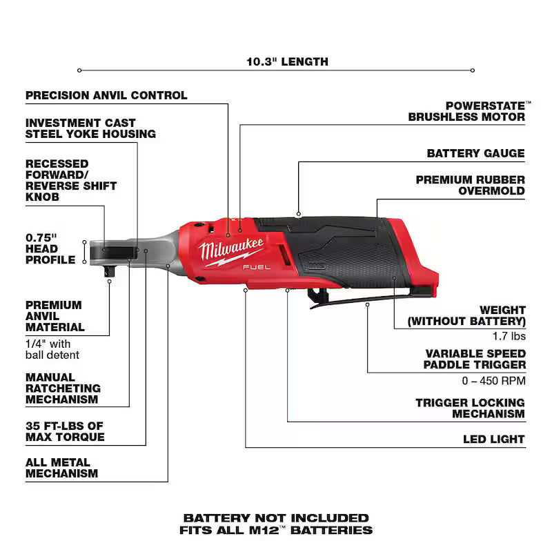 12-Volt Lithium-Ion Brushless Cordless High Speed 3/8 in. Ratchet and 1/4 in. Ratchet and Inflator K188