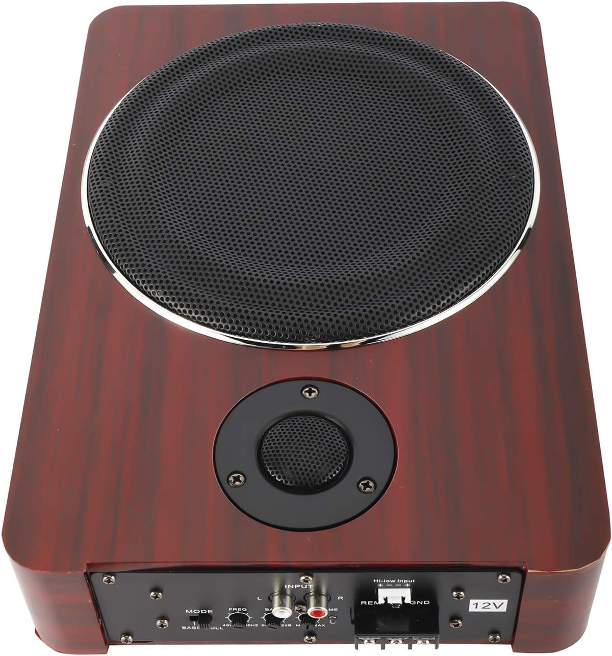 8'' 600W Under Seat Car Active Sub Woofer Speaker Stereo Bass Audio Powered Amp F753