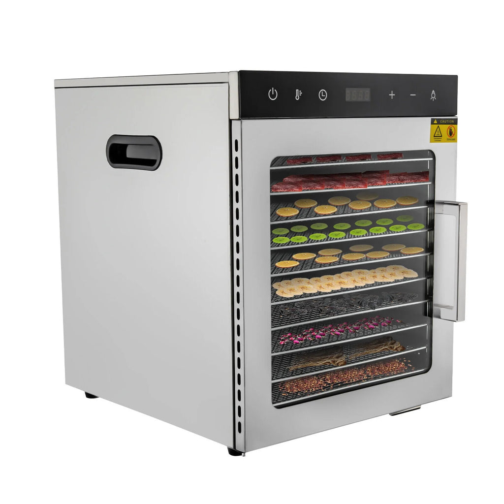 10 Stainless Steel Trays 800W Digital Food Dehydrator N47493
