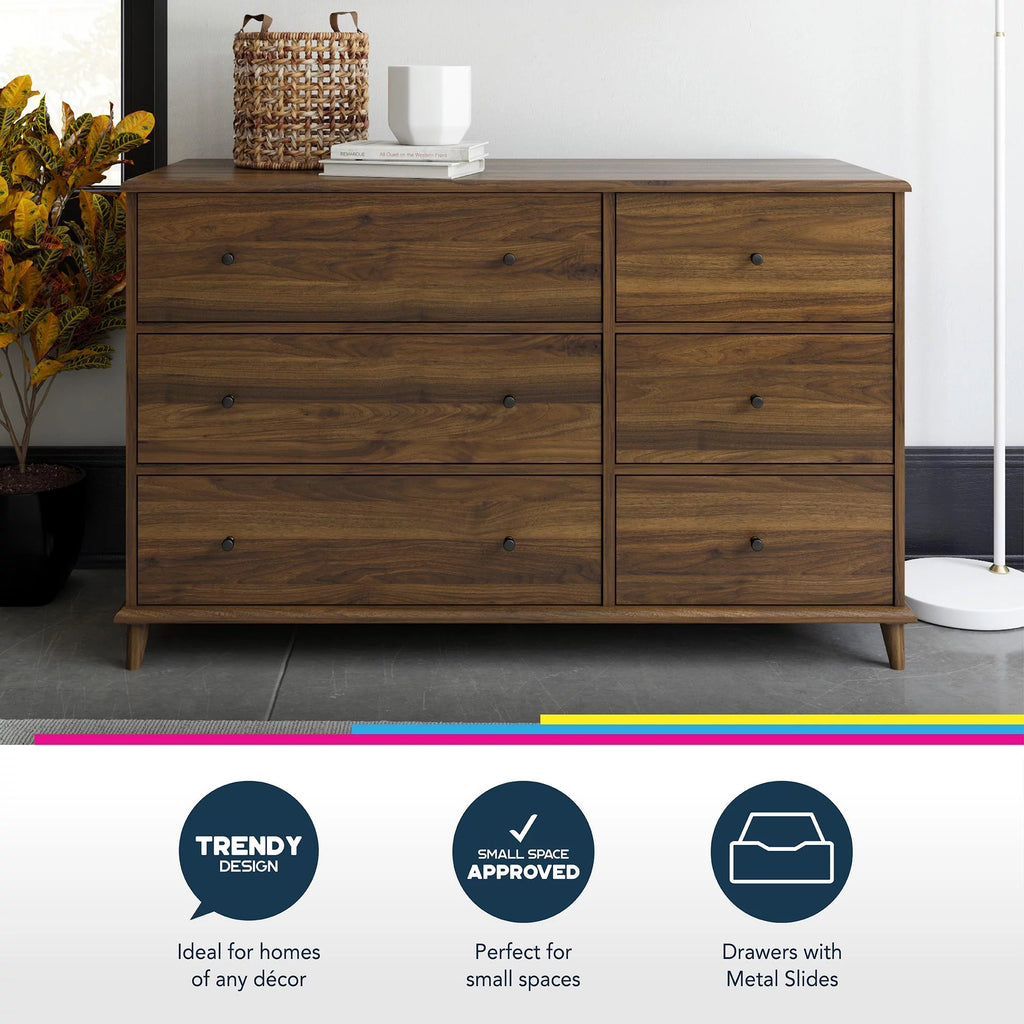Ivory Oak 6-Drawer Dresser C462591