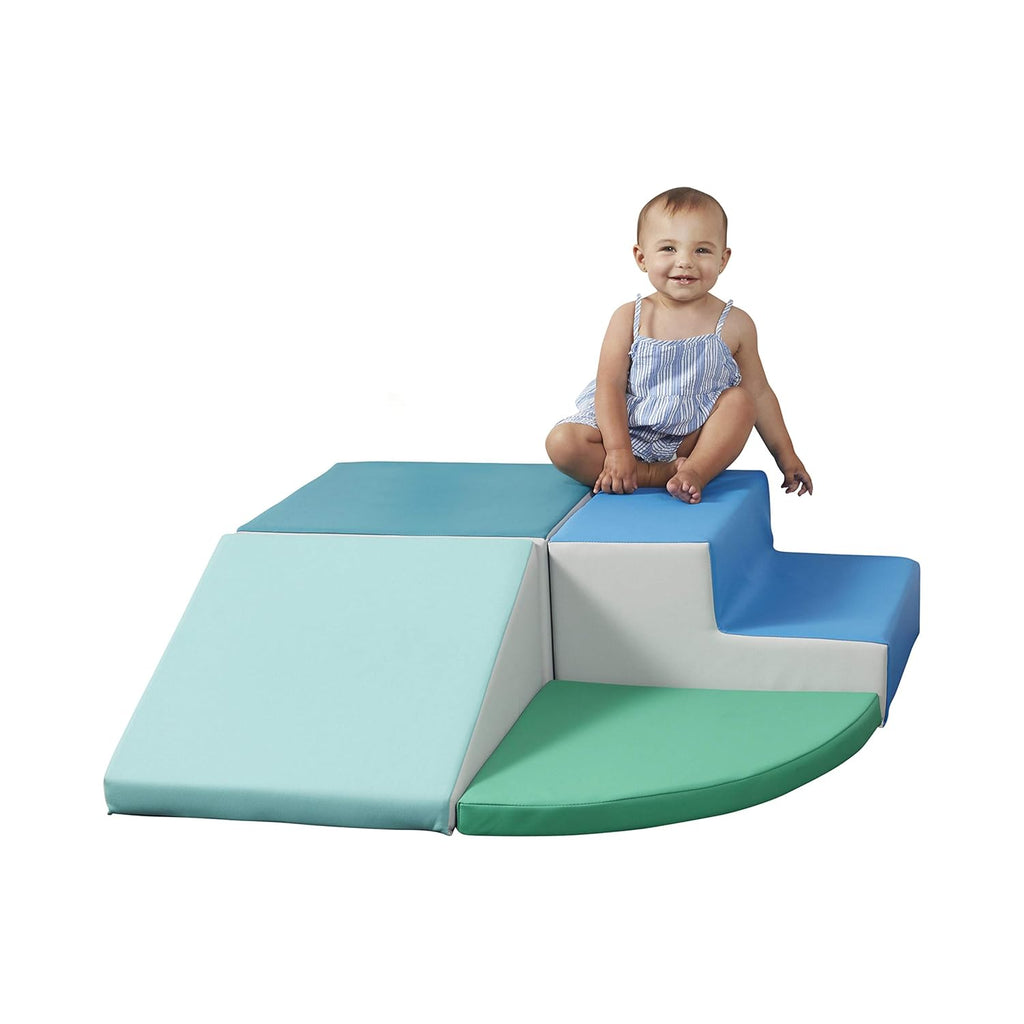 Navy/Powder Blue 4-Piece Soft Foam Play Structure F6218
