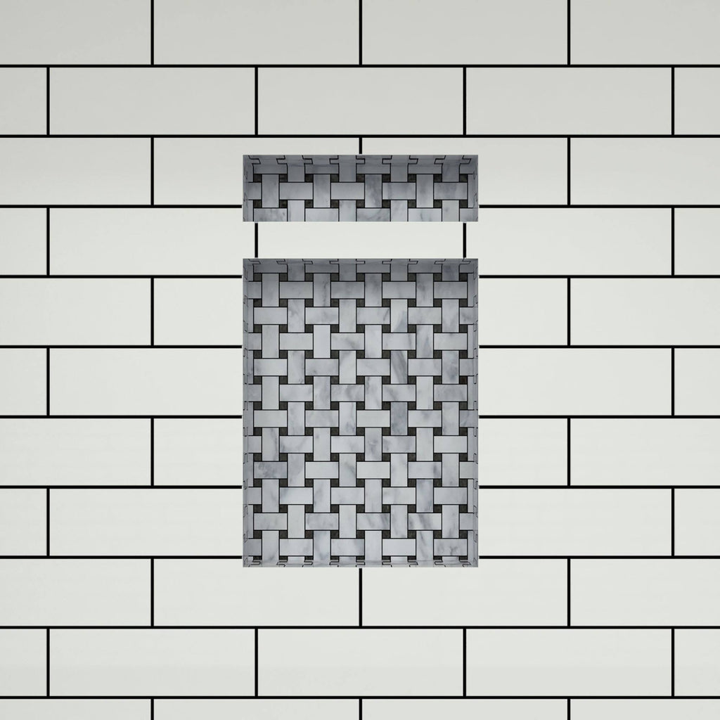 Black Double Recessed Shelf W5660
