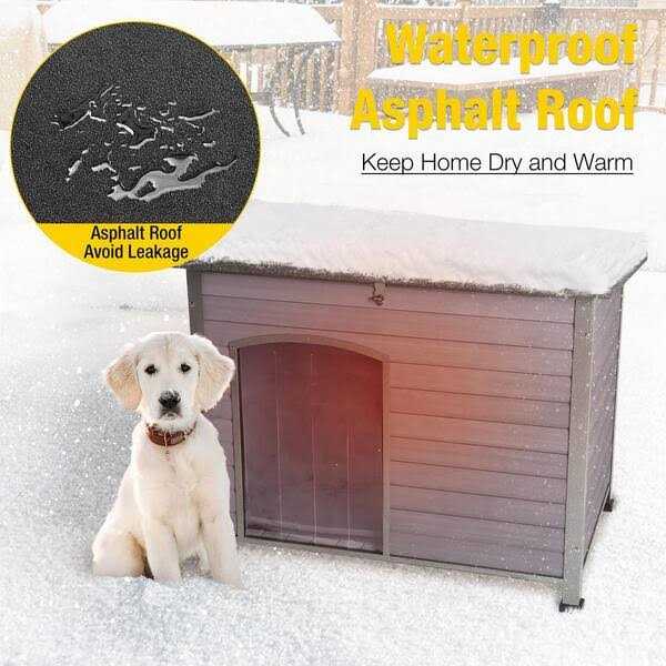Insulated Outdoor Dog House with Waterproof Roof Z4852