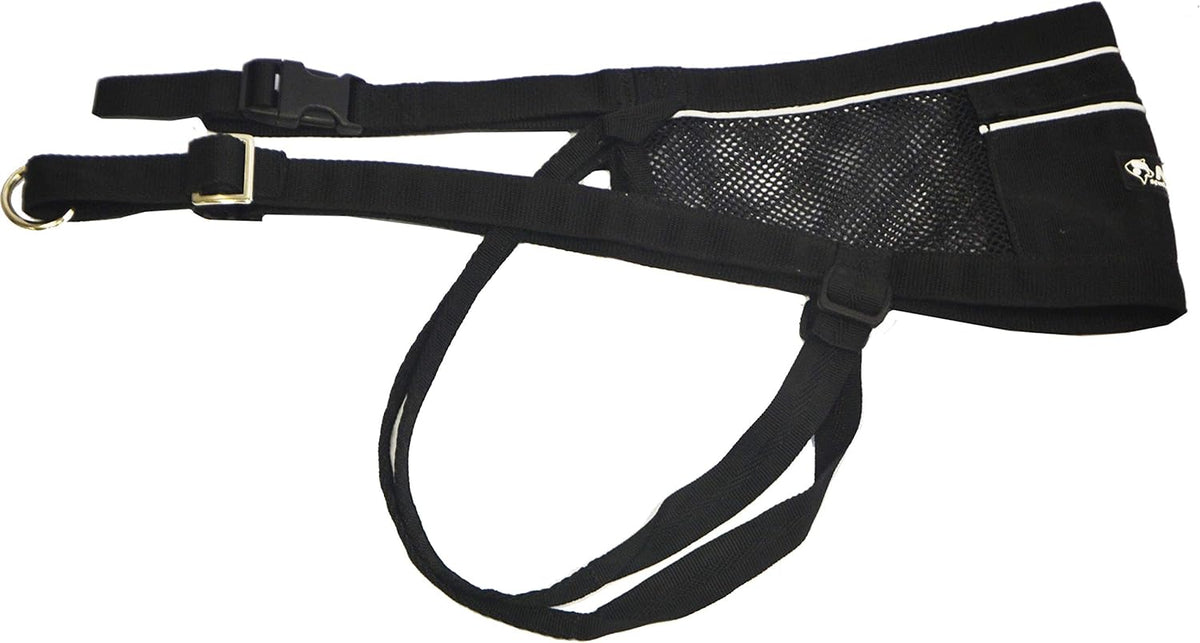 Canicross & Skijoring Dog Walking Belt with Dog Running Leash, Black K559546
