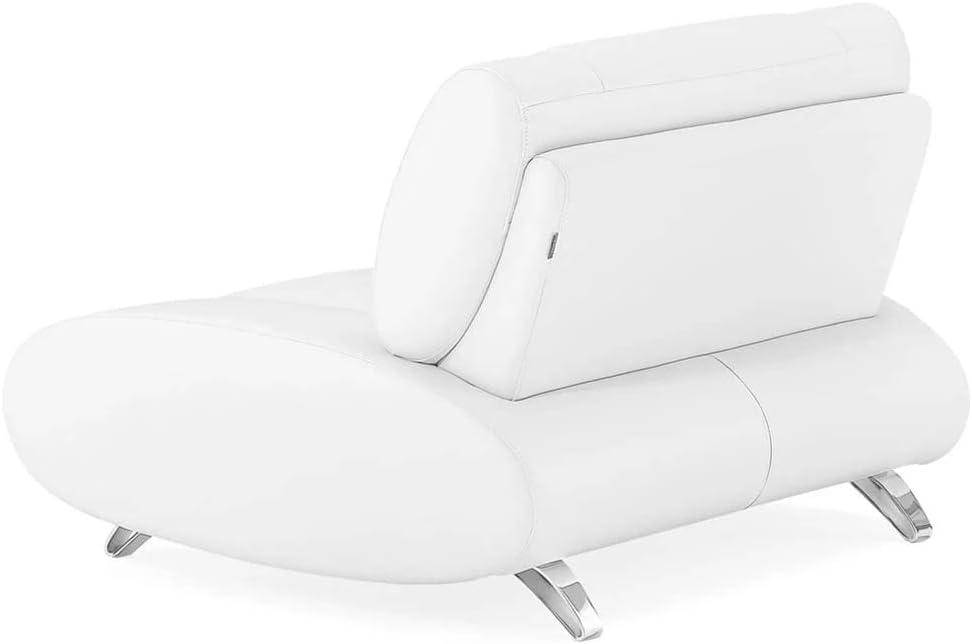 White Microfiber Leather Chair Q356663