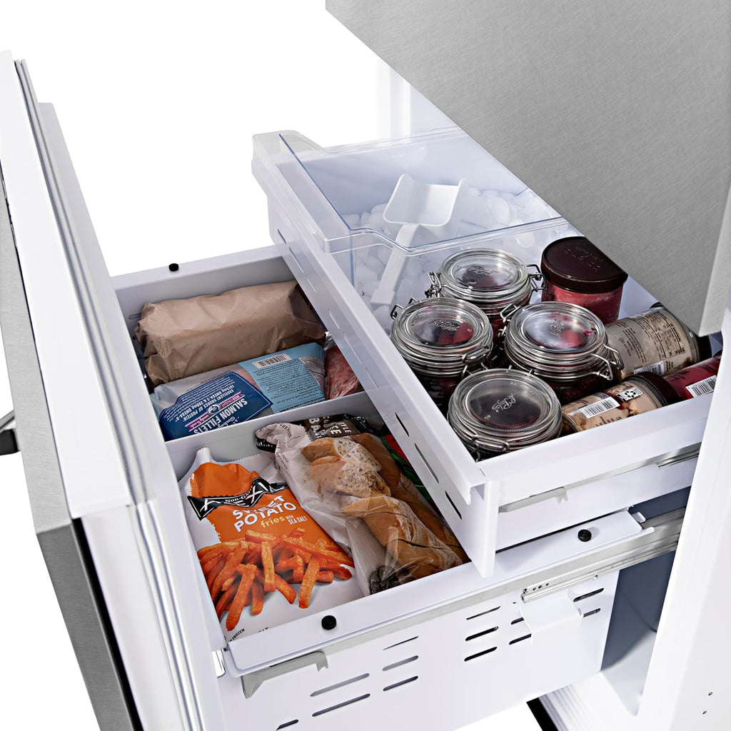 30" 16.1 cu. ft. Built-In 2-Door Bottom Freezer Refrigerator in Fingerprint Resistant Stainless Steel K24782
