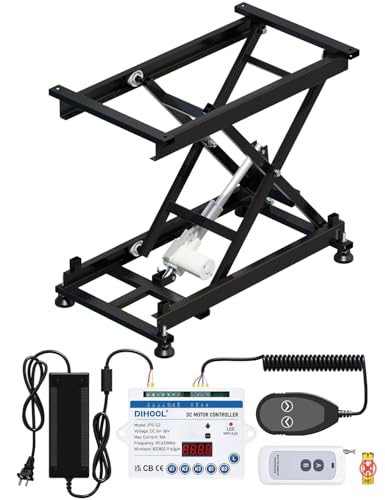 Electric Scissor Lift Table 350Lbs Height Adjustable Electric Lifting Platform I683