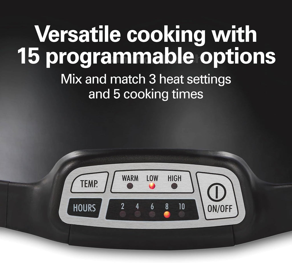 Electric Deep Fryer with Frying Basket, 7 Quart Programmable Slow Cooker Y141834