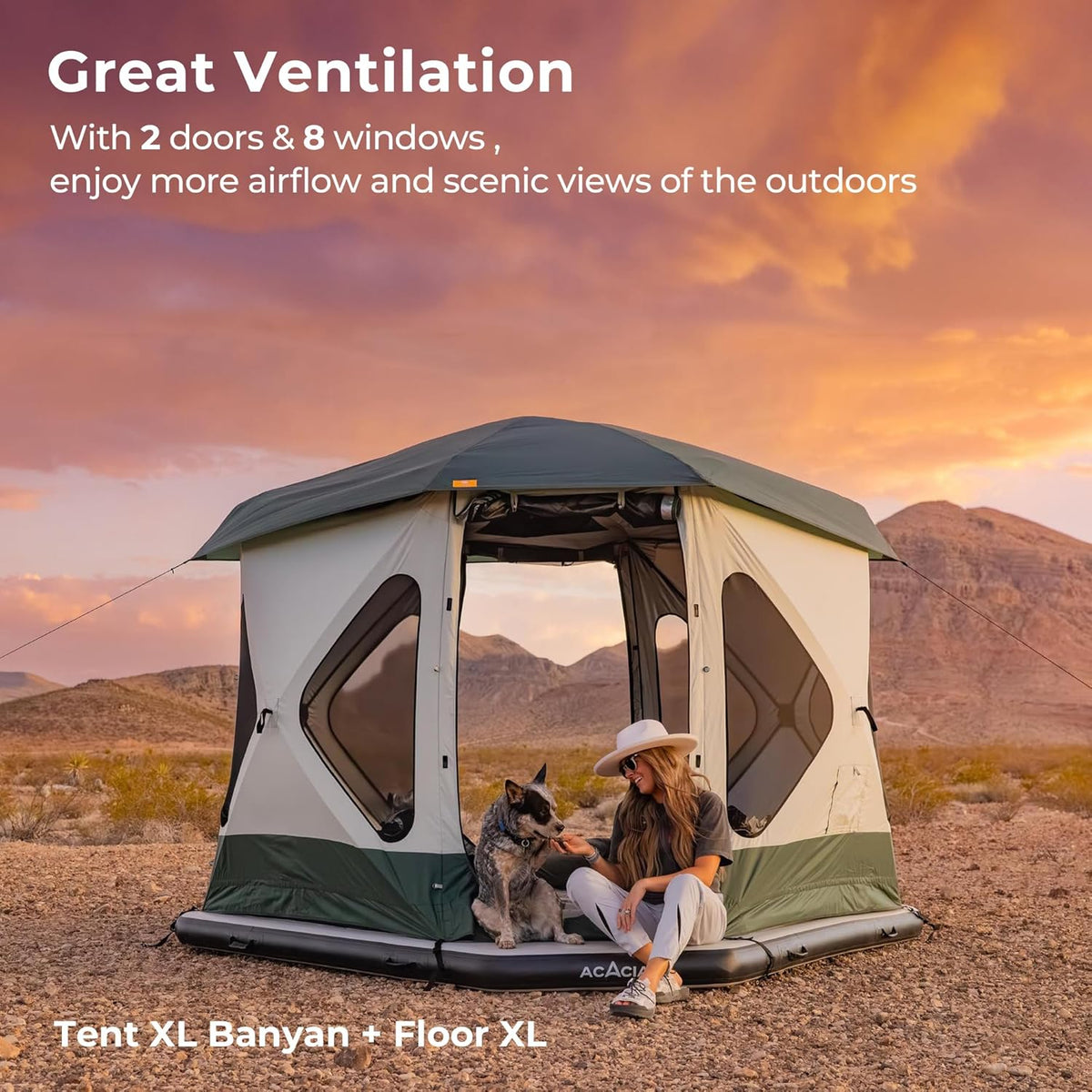 4-6 Person Waterproof Pop Up Hub Tent with Rainfly C44297