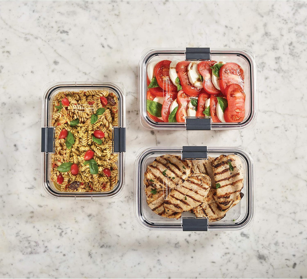 3 Pack Clear 9.6 Cup Food Storage Container B57849