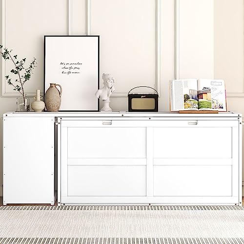 Grey Queen Size Murphy Bed with Storage Shelves D6395