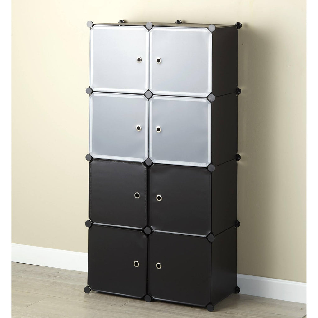 Black Storage Cube Cabinet Y6851