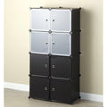 Black Storage Cube Cabinet Y6851