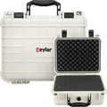 Water & Shock Proof Hard Camera Case with Foam TSA Approved Polar White O5453