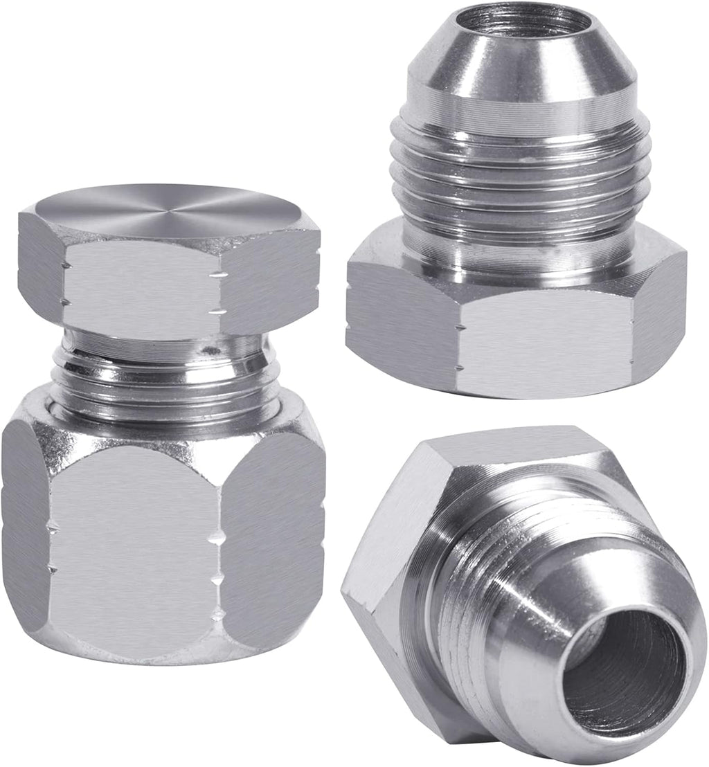 64pcs JIC 37° Flare Cap & Plug Kit Galvanized Steel U246