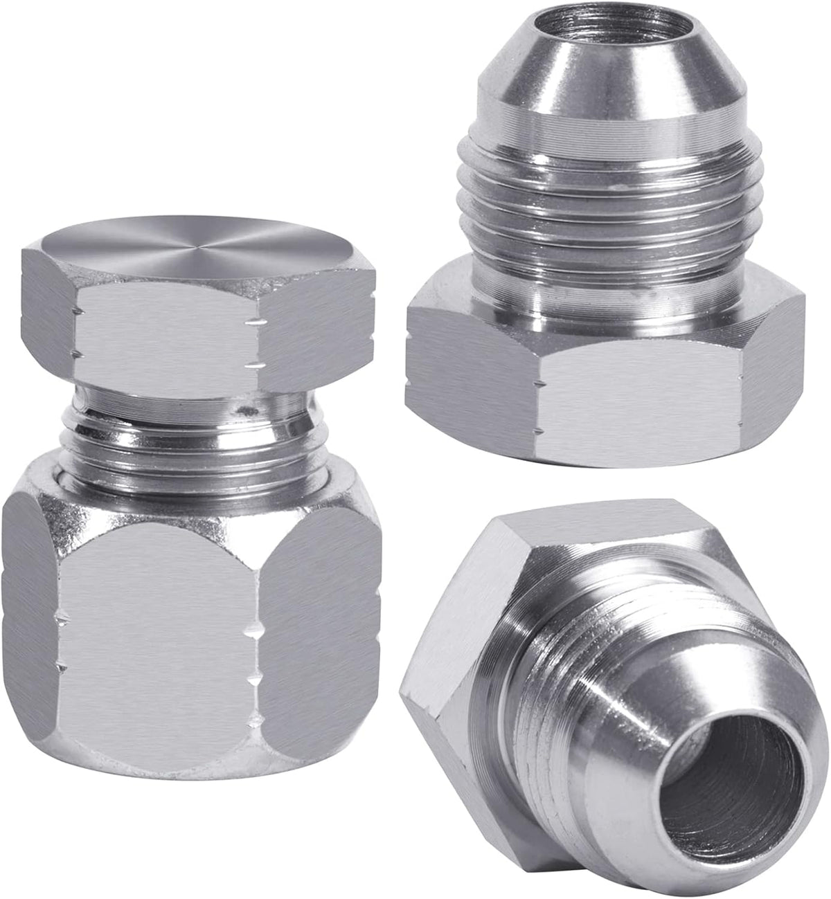 64pcs JIC 37° Flare Cap & Plug Kit Galvanized Steel U246