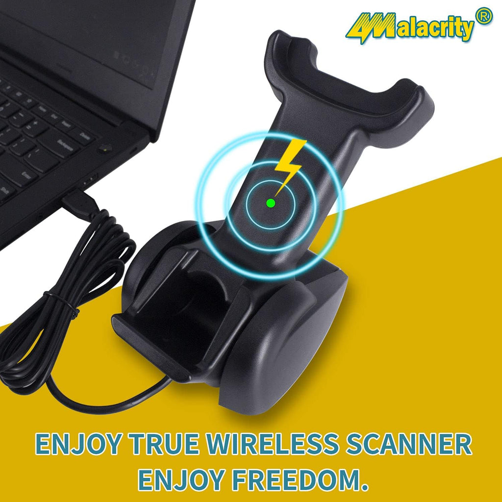 2D Wireless Bluetooth Barcode Scanner with Charging Stand Pack of 2 L570