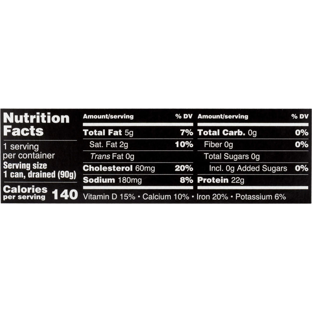 Natural Skinless Boneless Sardines in Water, 4.37 oz Cans (Pack of 12) N1567