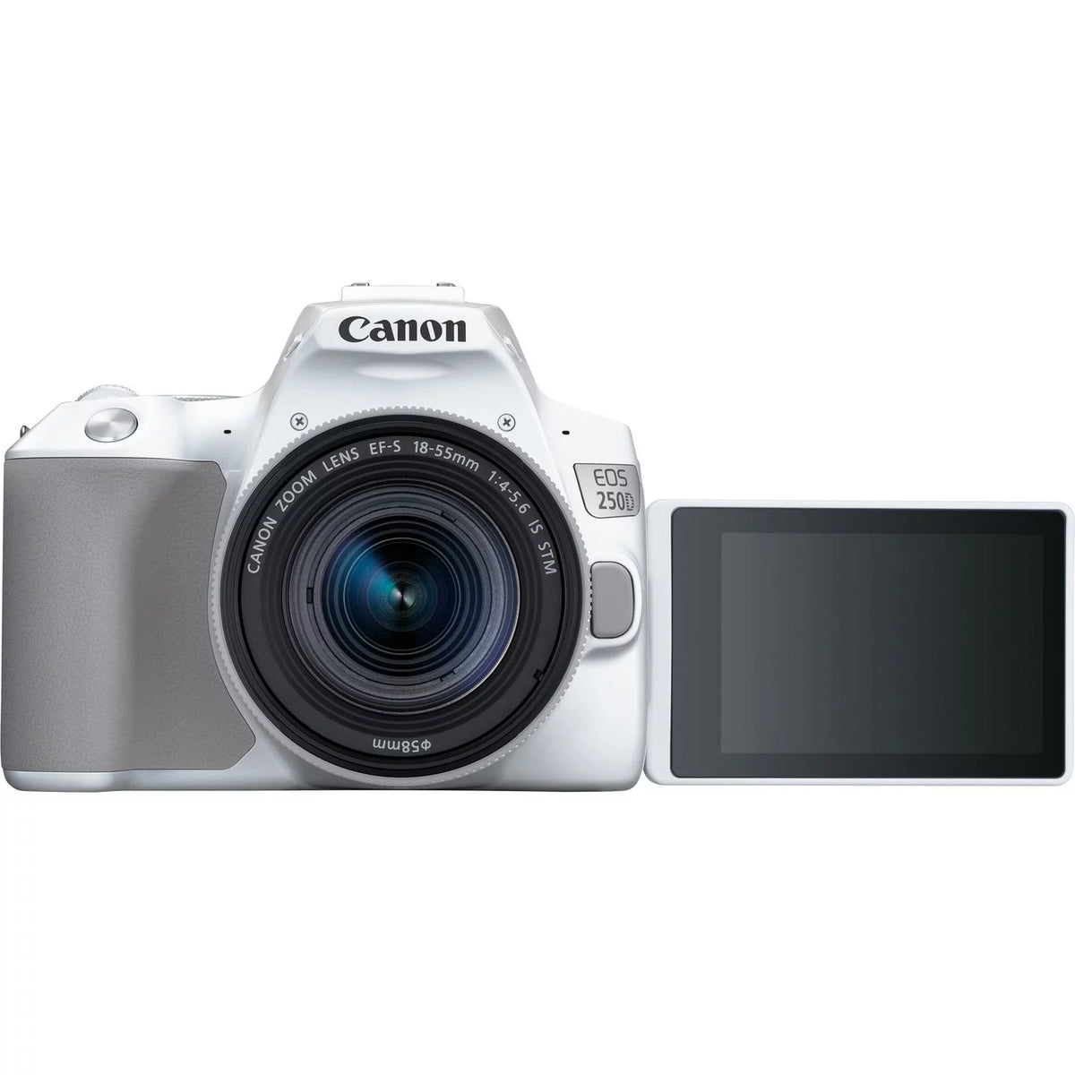 White 18-55mm Lens DSLR Camera E145